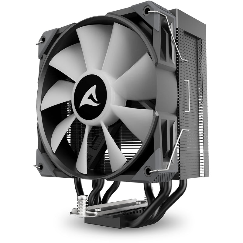 Load image into Gallery viewer, Sharkoon a50 rgb cpu-koeler (zwart, 4-pins pwm fan-connector)
