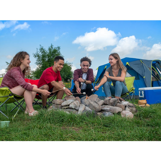 Coleman octago tent - tent 3 persoons - festival tent - blauw lime