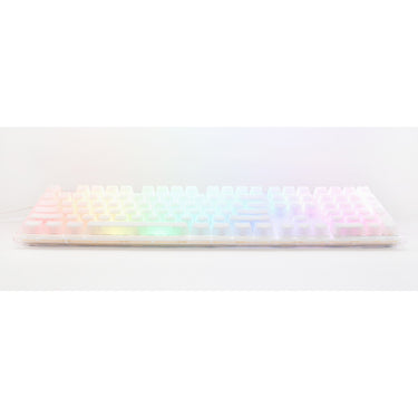 Ducky one 3 aura white rgb mechanisch toetsenbord (wit, us lay-out (qwerty), cherry mx speed silver, 100%, abs double shot, hot swap)