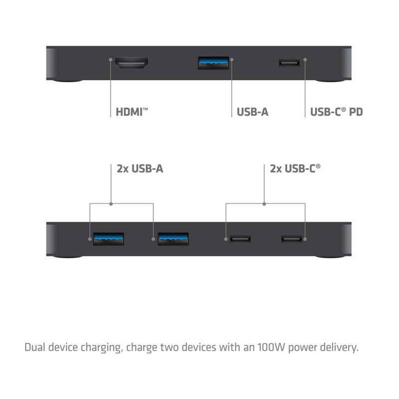 Laden Sie das Bild in Galerie -Viewer, Club 3d csv-2512 kvm switch dual usb-c naar hdmi kvm-switch (zwart, 4k 60hz)
