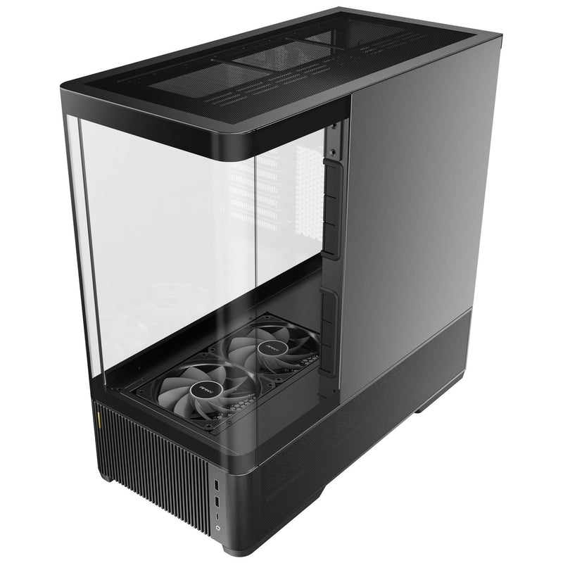 Afbeelding laden in galerijviewer, Antec c6 curve air midi tower behuizing (zwart | 2x usb-a | 1x usb-c | tempered glass)

