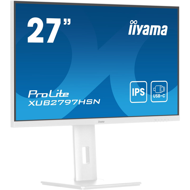 Load image into Gallery viewer, Iiyama prolite xub2797hsn-w2 27 monitor (wit, hdmi, displayport, 3x usb-a, usb-c, rj-45)
