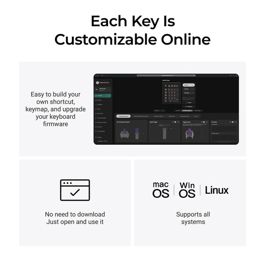 Keychron q0 he qmk wireless custom number pad rgb mechanisch numpad (zwart, us lay-out (qwerty), gateron double-rail magnetic nebula, hot-swap, rgb, double-shot pbt keycaps)
