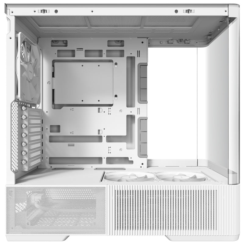Afbeelding laden in galerijviewer, Antec c6 curve air midi tower behuizing (wit | 2x usb-a | 1x usb-c | tempered glass)
