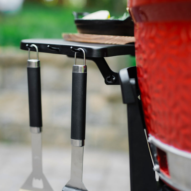 Load image into Gallery viewer, Kamado joe joe jr®-kar met zijtafels barbecuewagen (zwart)
