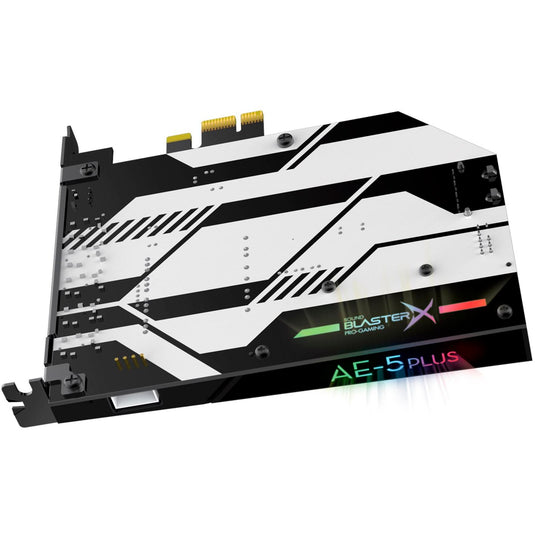 Creative sound blasterx ae-5 plus geluidskaart (zwart, rgb leds)