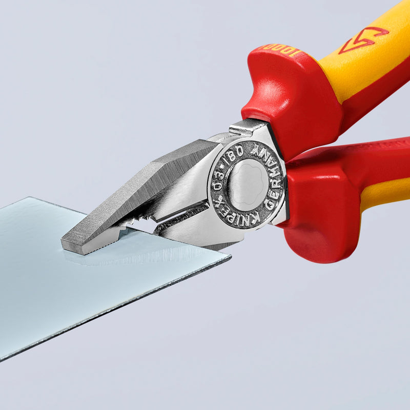 Load image into Gallery viewer, Knipex combitang 03 06 180 combinatietang (rood geel, vde-getest)
