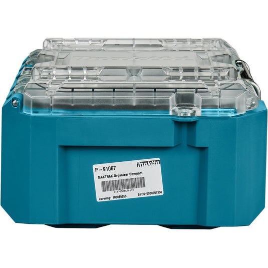 Makita maktrak organizer compact p-91067 gereedschapsbox (blauw zwart)