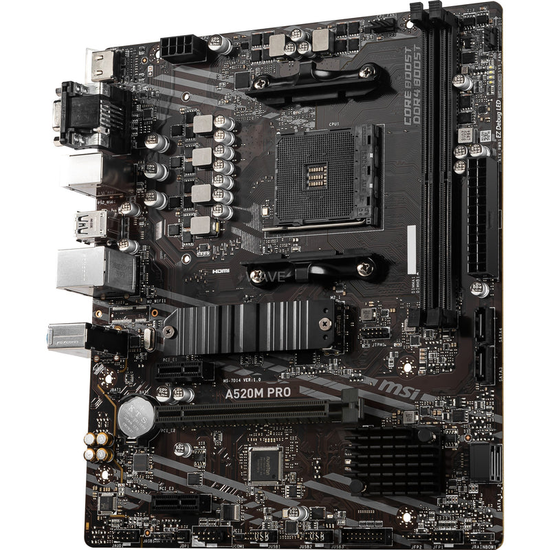 Afbeelding laden in galerijviewer, Msi a520m pro socket am4 moederbord (raid, gb-lan, sound, µatx)
