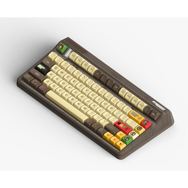 Load image into Gallery viewer, Iqunix og80 happy ape wireless mechanical keyboard, gaming toetsenbord (zwart, us lay-out, iqunix moonstone turbo, rgb leds, 80% (tkl), hot-swappable, pbt, 2.4ghz | bluetooth 5.1 | usb-c)
