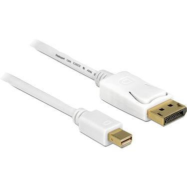 Delock mini displayport > displayport adapter (wit, 5 meter)