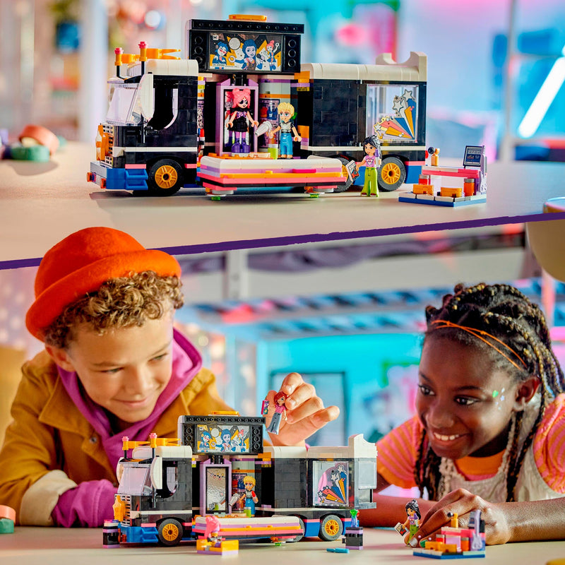 Load image into Gallery viewer, Lego friends - toerbus van popster constructiespeelgoed (42619)
