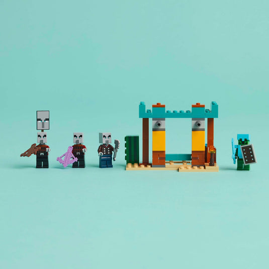 Lego minecraft de illagers in de woestijn gamingset voor kinderen - 21267