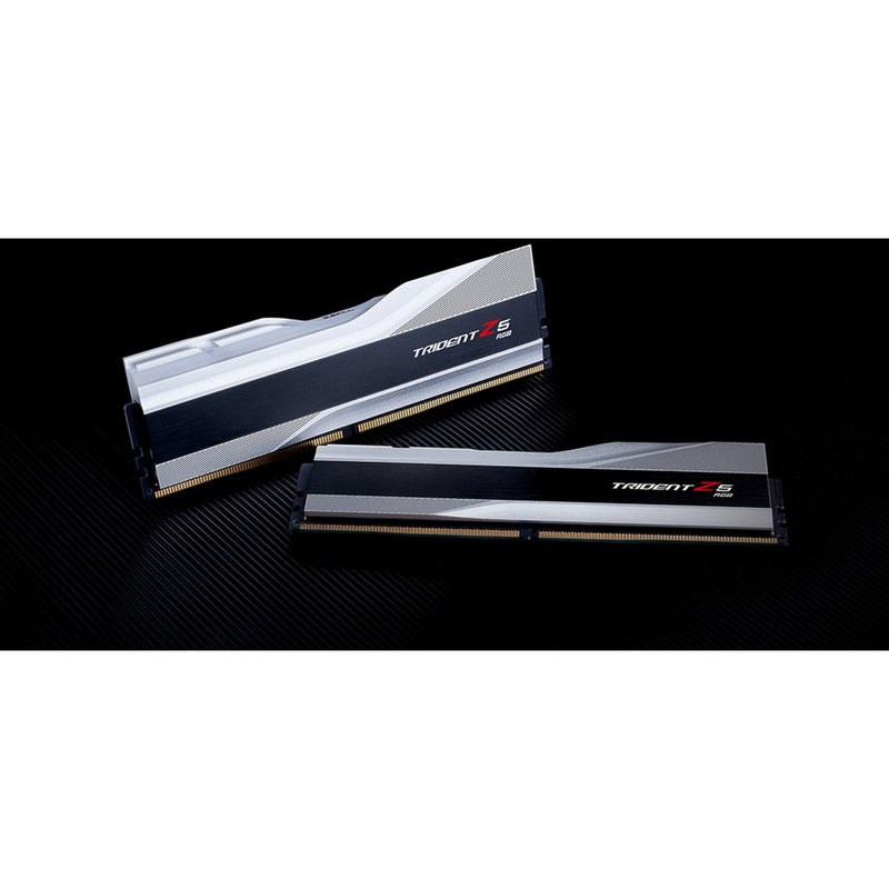 Afbeelding laden in galerijviewer, G.skill trident z5 rgb 32 gb ddr5-6400 (2x 16 gb) werkgeheugen (zilver, f5-6400j3239g16gx2-tz5rs, xmp 3.0)
