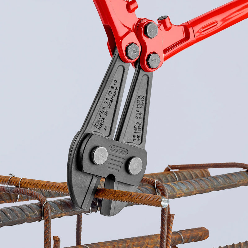Load image into Gallery viewer, Knipex boutensnijder 71 72 910 kniptang (rood blauw, middensnijder, geschroefd scharnier)
