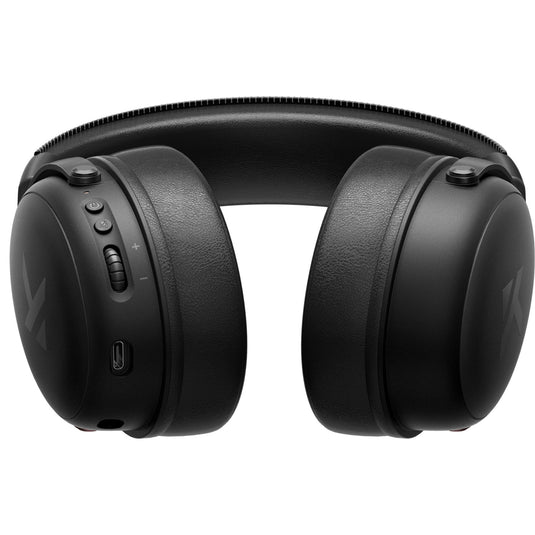 Mchose v9 wireless over-ear gaming headset (zwart, pc laptop playstation switch smartphone, 2.4g bluetooth wired type-c)