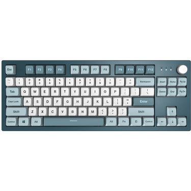 Montech mkey freedom tkl rgb mechanisch toetsenbord (donkerblauw, us lay-out (qwerty), gateron g pro brown, 80% (tkl), hot-swappable, rgb, pbt)