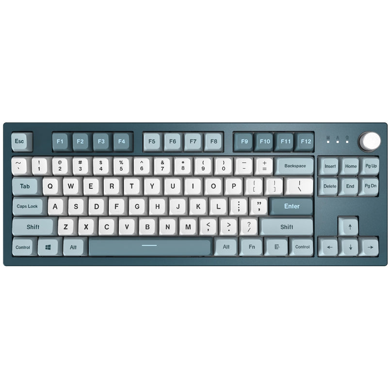 Load image into Gallery viewer, Montech mkey freedom tkl rgb mechanisch toetsenbord (donkerblauw, us lay-out (qwerty), gateron g pro brown, 80% (tkl), hot-swappable, rgb, pbt)
