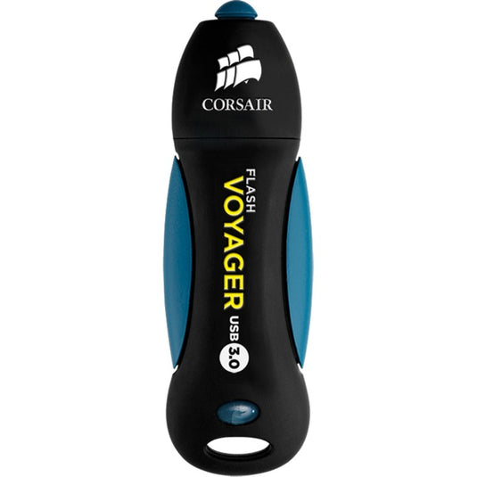 Corsair flash voyager usb 3.0 256 gb usb-stick (zwart blauw, cmfvy3a-256gb)