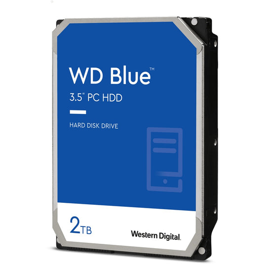 Wd blue, 2 tb harde schijf (20ezbx, sata 600, af)