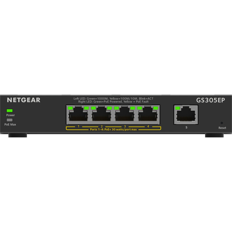 Load image into Gallery viewer, Netgear gs305ep switch (zwart)
