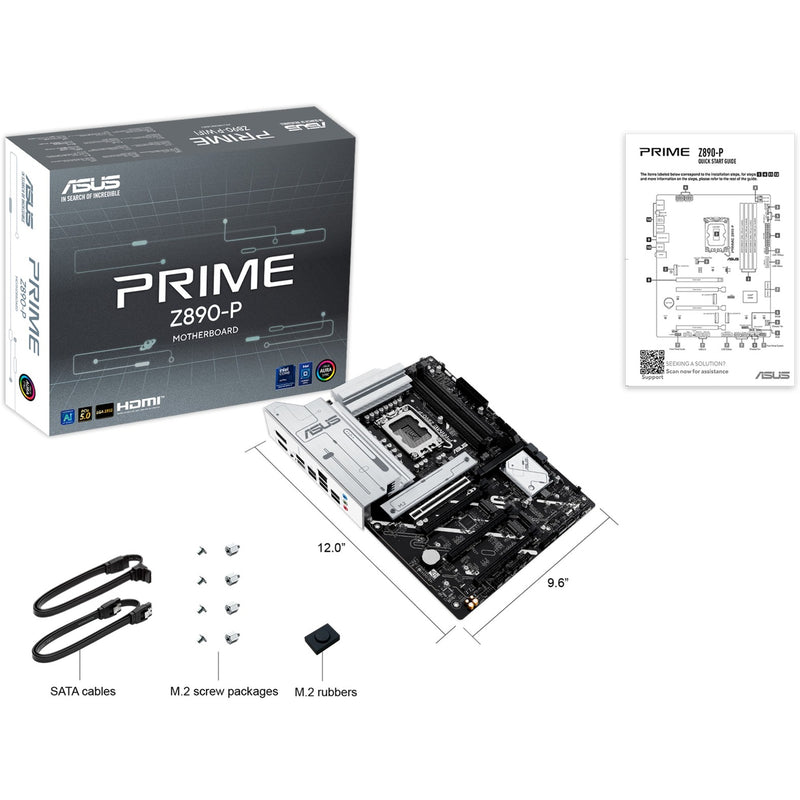 Load image into Gallery viewer, Asus prime z890-p socket 1851 moederbord (raid, 2.5gb-lan, sound, atx)
