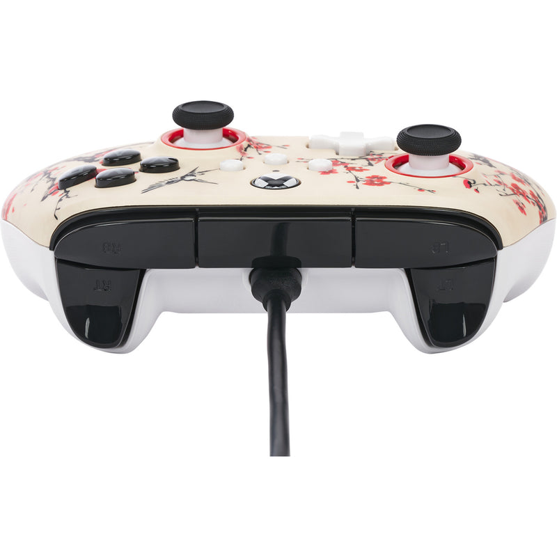 Afbeelding laden in galerijviewer, Powera advantage controller met kabel voor de xbox series x|s - warrior's nirvana (magnoliawit, xbox series x|s, xbox one, pc)
