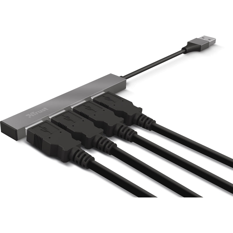 Load image into Gallery viewer, Trust halyx aluminium 4-port mini usb hub usb-hub (aluminium)
