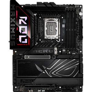 Asus rog maximus z890 hero socket 1851 moederbord (zwart, raid, 2.5gb-lan, 5gb-lan, wi-fi 7, bt, sound, atx)