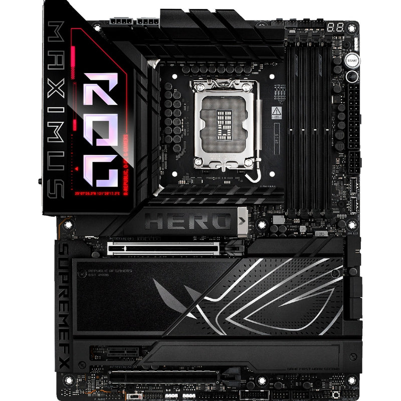 Load image into Gallery viewer, Asus rog maximus z890 hero socket 1851 moederbord (zwart, raid, 2.5gb-lan, 5gb-lan, wi-fi 7, bt, sound, atx)
