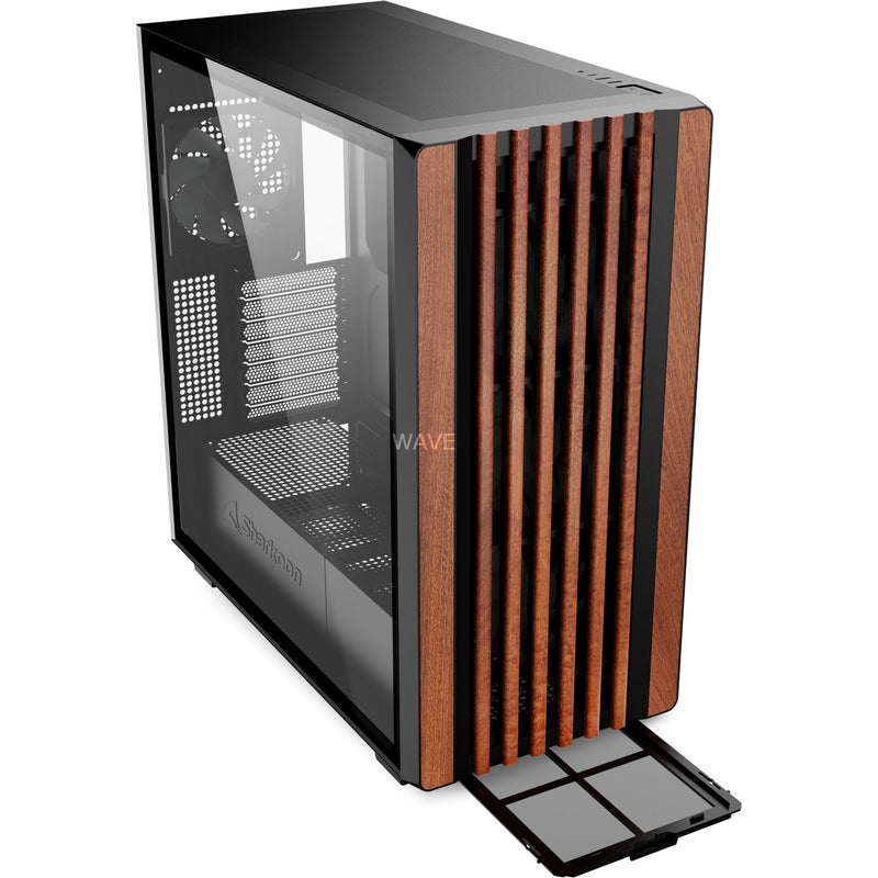 Load image into Gallery viewer, Sharkoon rebel c70g rgb midi tower behuizing (zwart | 2x usb-a | 1x usb-c | rgb | tempered glass)
