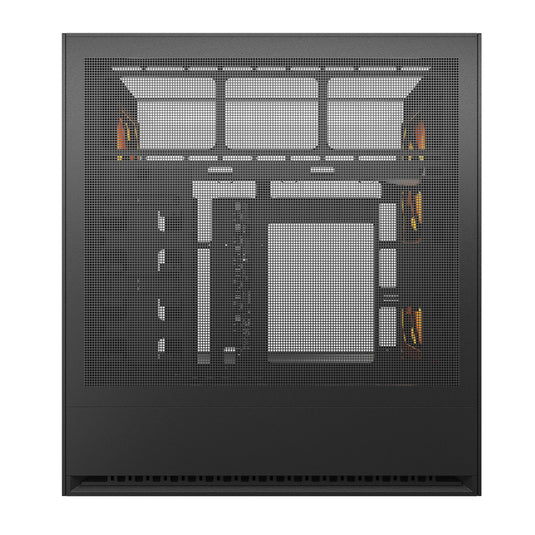 Cougar omnyx midi tower behuizing (zwart | 4x usb-a | 2x usb-c | tempered glass)