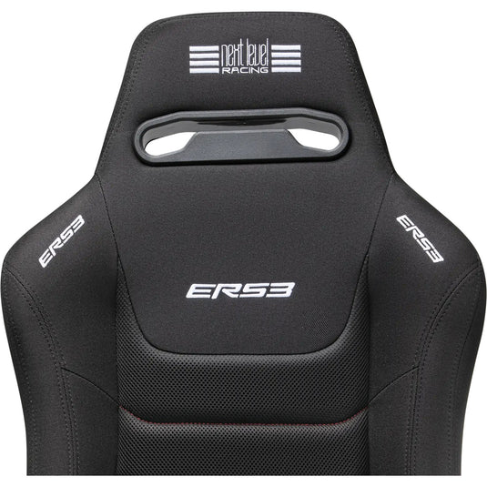 Next level racing ers3 elite reclining seat - fabric simaero mesh edition racestoel (zwart)