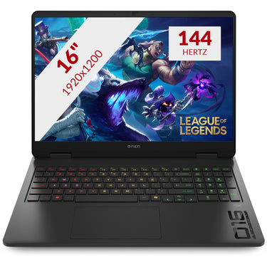 Omen 16-am0010nd (ck3a4ea) 16 gaming laptop (zwart | core i7 240h | rtx 5060 | 16 gb | 1 tb ssd | 144 hz)