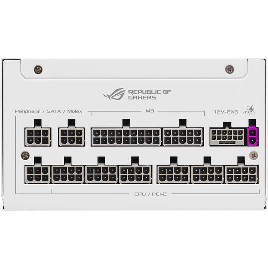 Asus rog strix platinum white edition modulaire 1000 watt voeding (wit, 1x 12v-2x6, 4x pcie)