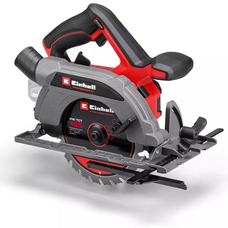 Load image into Gallery viewer, Einhell professional accu handcirkelzaag tp-cs 18 165 li bl - solo (rood zwart, power x-change, accu en oplader niet inbegrepen)
