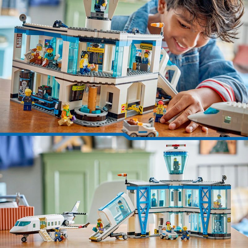 Afbeelding laden in galerijviewer, Lego city 60502 luchthaven met vliegtuig
