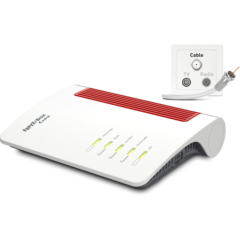 Load image into Gallery viewer, Fritz! box 6670 cable edition international router (wit rood)
