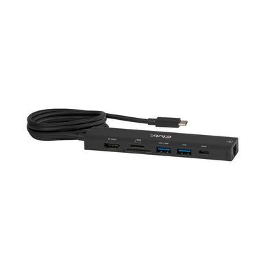 Club 3d csv-2555 7-1 usb-c naar hdmi hub (zwart, 4k60hz, pd3.1 140w, usb-a, usb-c, lan, microsd)