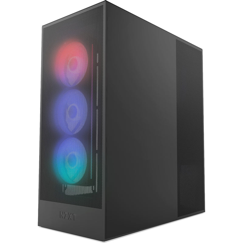 Load image into Gallery viewer, Nzxt h7 flow rgb (2024) midi tower behuizing (zwart | 2x usb-a | 1x usb-c | rgb | tempered glass)

