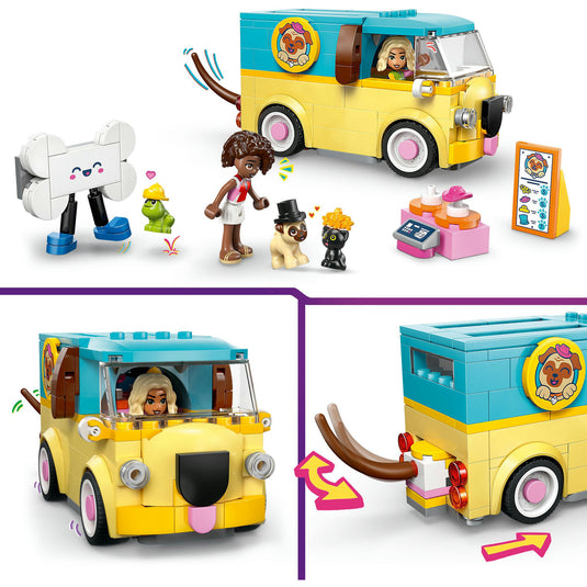 Lego friends 42678 bestelwagen met dierenaccessoires