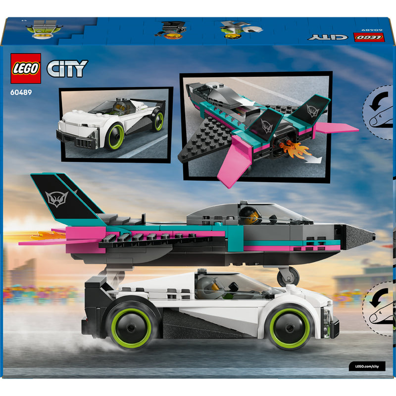 Load image into Gallery viewer, Lego city jet vs. car6 constructiespeelgoed
