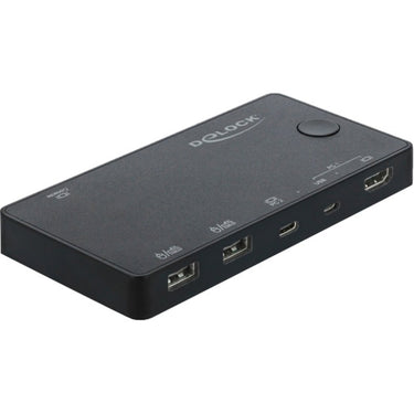 Delock hdmi usb-c kvm switch 4k 60 hz met usb 2.0 kvm-switch