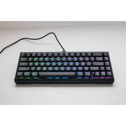 Ducky projectd tinker 65 met qmk via, toetsenbord (zwart wit, us lay-out, cherry mx blue, rgb led, double-shot pbt, hot-swappable, gasket mount, 65%)