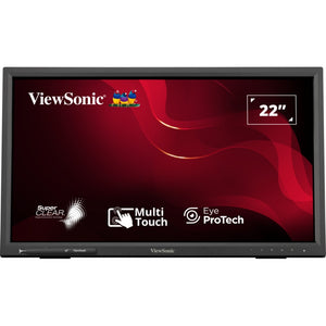 Viewsonic ir touch monitor td2223-2 22 (zwart, hdmi, vga, dvi, usb-a, usb-b)