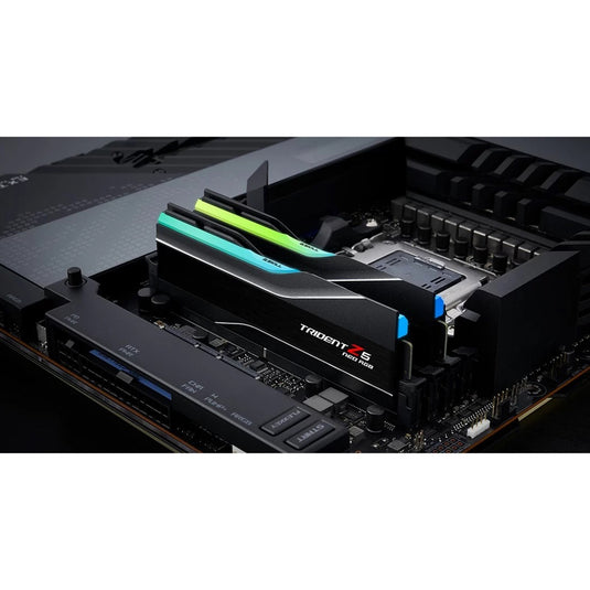 G.skill 64 gb ddr5-6000 (2x 32 gb) kit werkgeheugen (zwart, f5-6000j3040g32gx2-t, trident z5 neo rgb, expo)