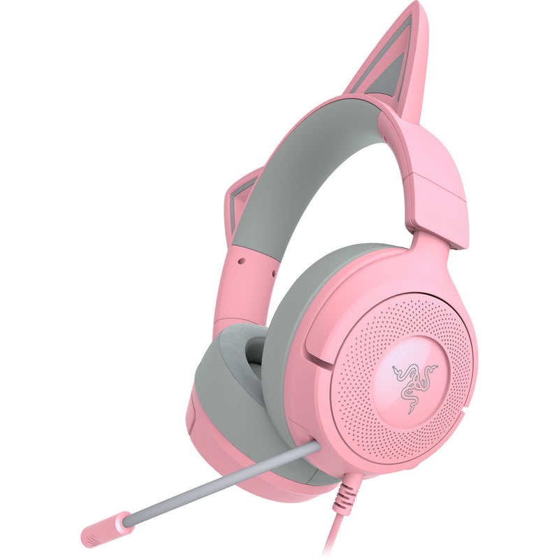 ギャラリービューアに画像をロードする, Razer kraken kitty v3 x quartz over-ear gaming headset (roze grijs)

