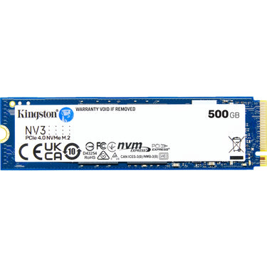 Kingston nv3 500 gb ssd (snv3s 500g, pcie 4.0 x4, nvme, m.2 2280)