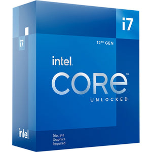 Intel® core i7-12700kf, 3,6 ghz (5,0 ghz turbo boost) socket 1700 processor ( alder lake , unlocked, boxed)