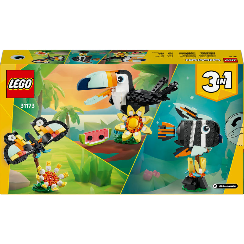 Afbeelding laden in galerijviewer, Lego ® creator 3in1 wilde dieren: tropische toekan - 31173
